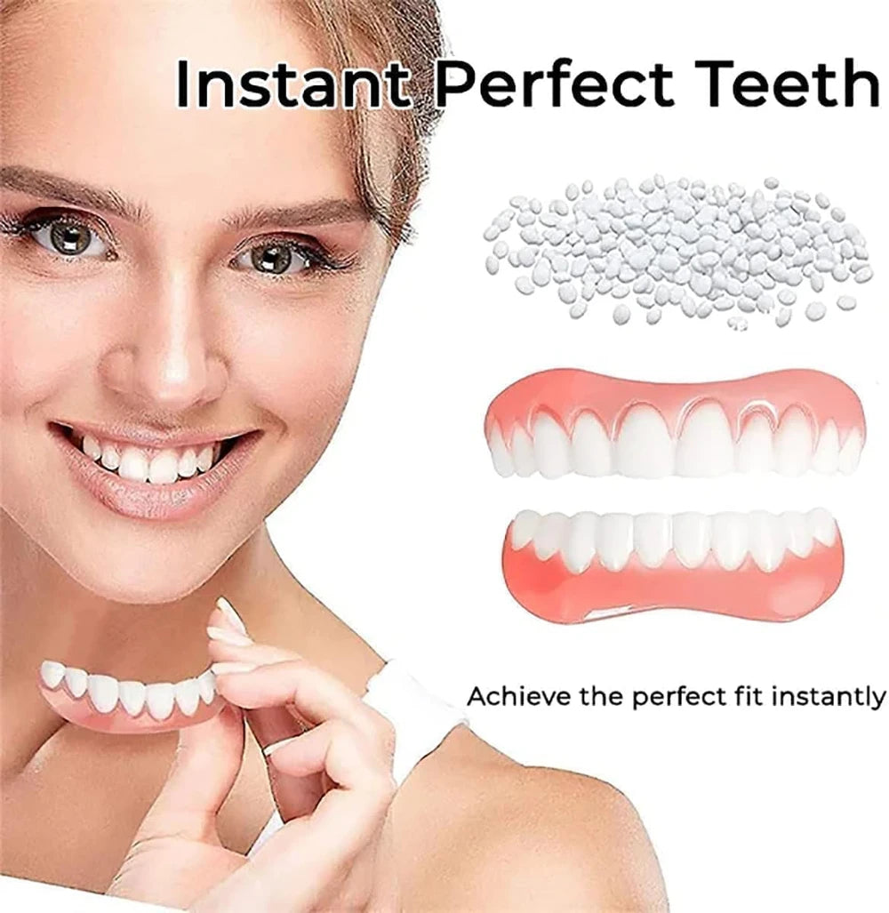 طقم طقم أسنان سيليكون مريح
